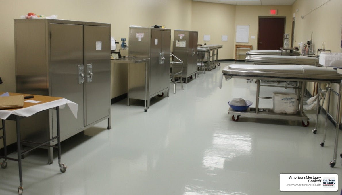 The Ins and Outs of Funeral Home Prep Rooms - American Mortuary Coolers & Equipments The Ins and Outs of Funeral Home Prep Rooms - American Mortuary Coolers & Equipments